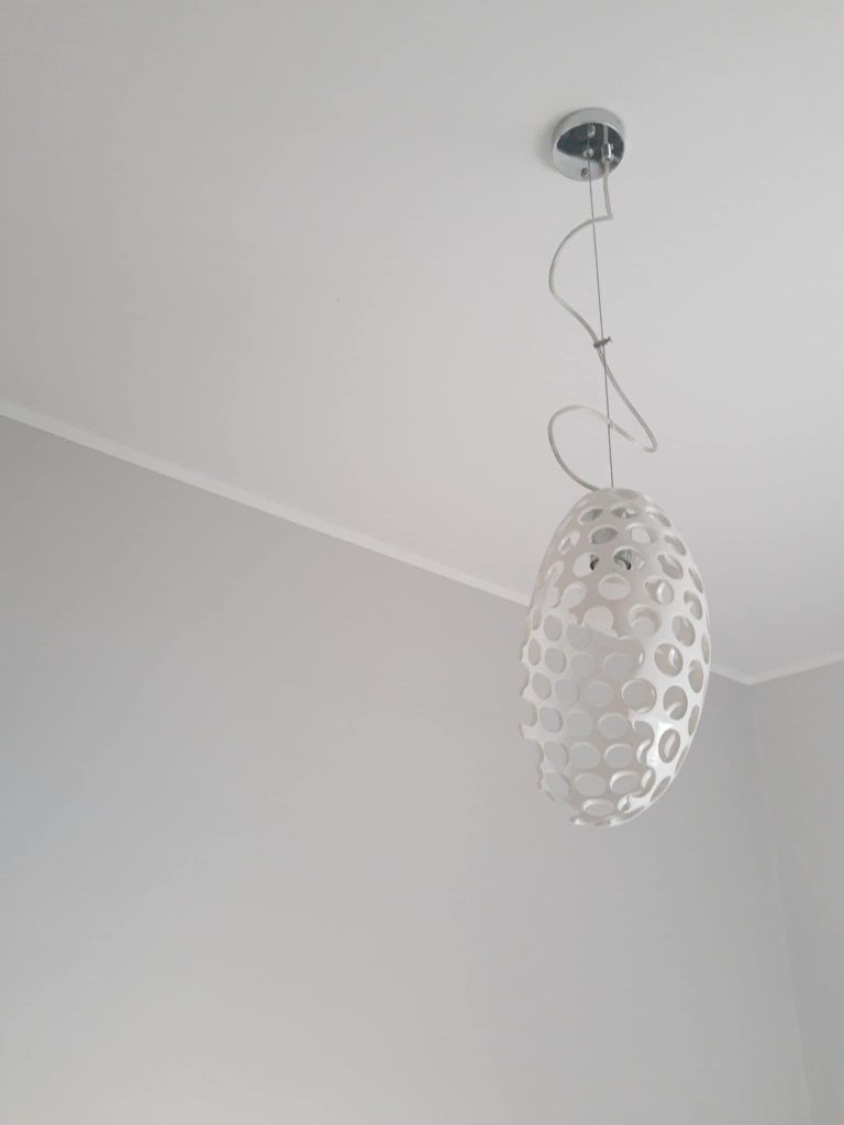 Lampa wisząca biała E27