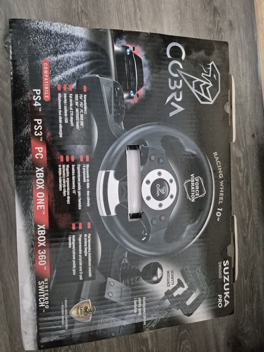 Kierownica COBRA Suzuka Pro zasilana USB, kierownica komputer