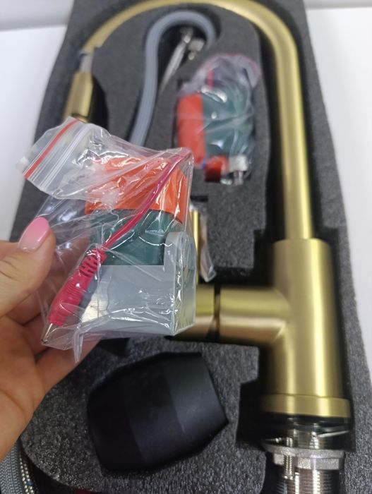 Dotykowa bateria kuchenna Gold mat