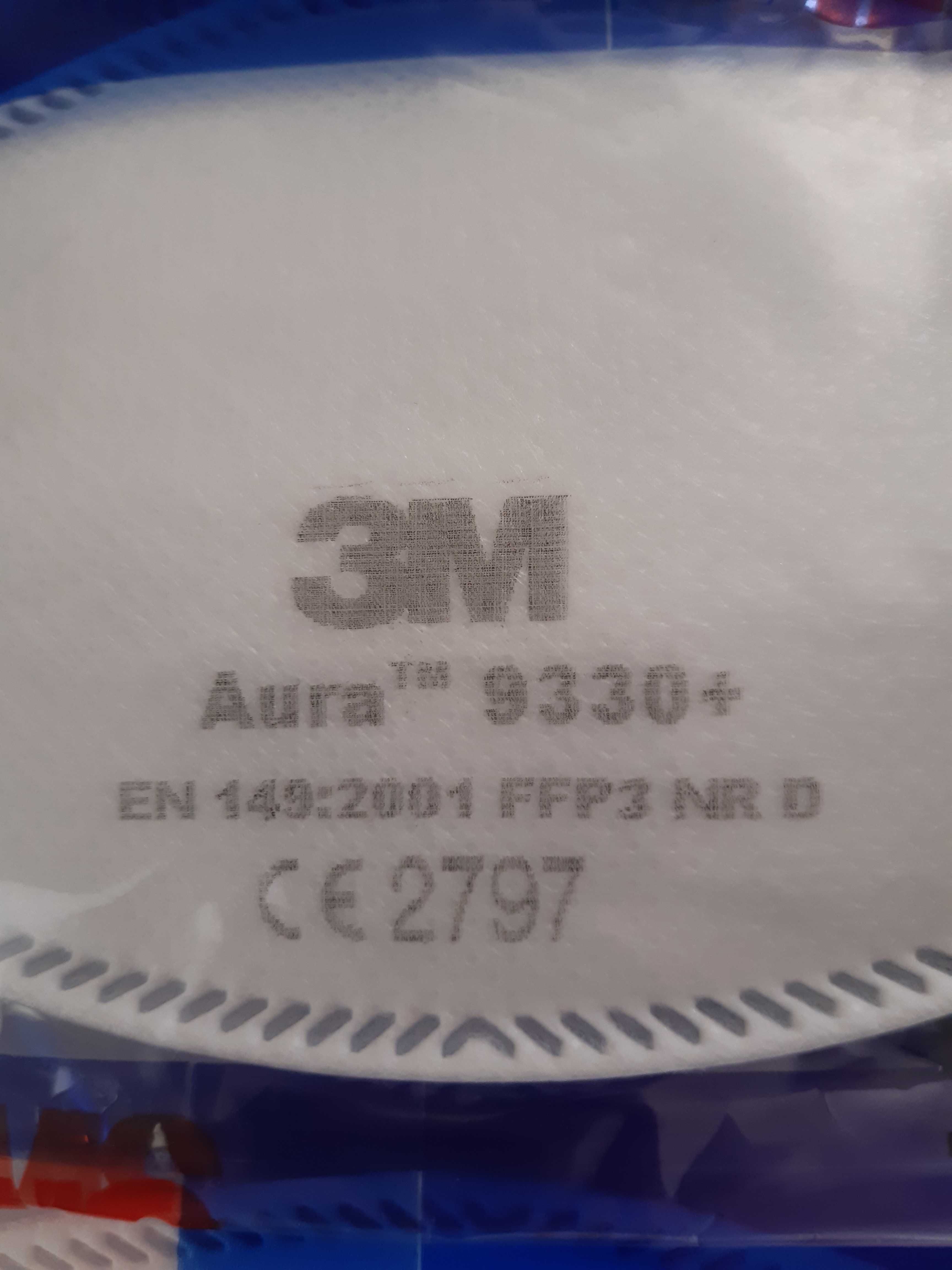 3 M Maska Aura 9330+ FFP3.-20 sztuk nowa zafoliowana najlepsza ochrona