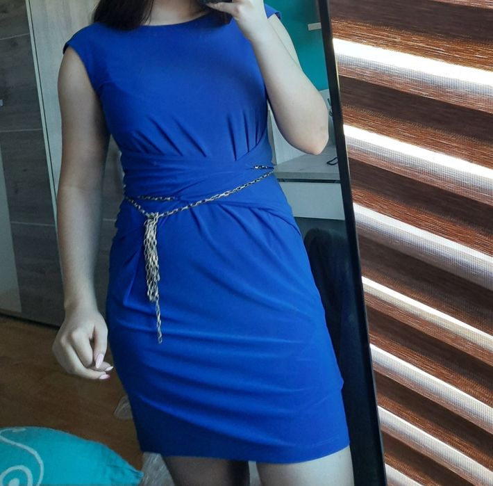 Granatowa sukienka damska