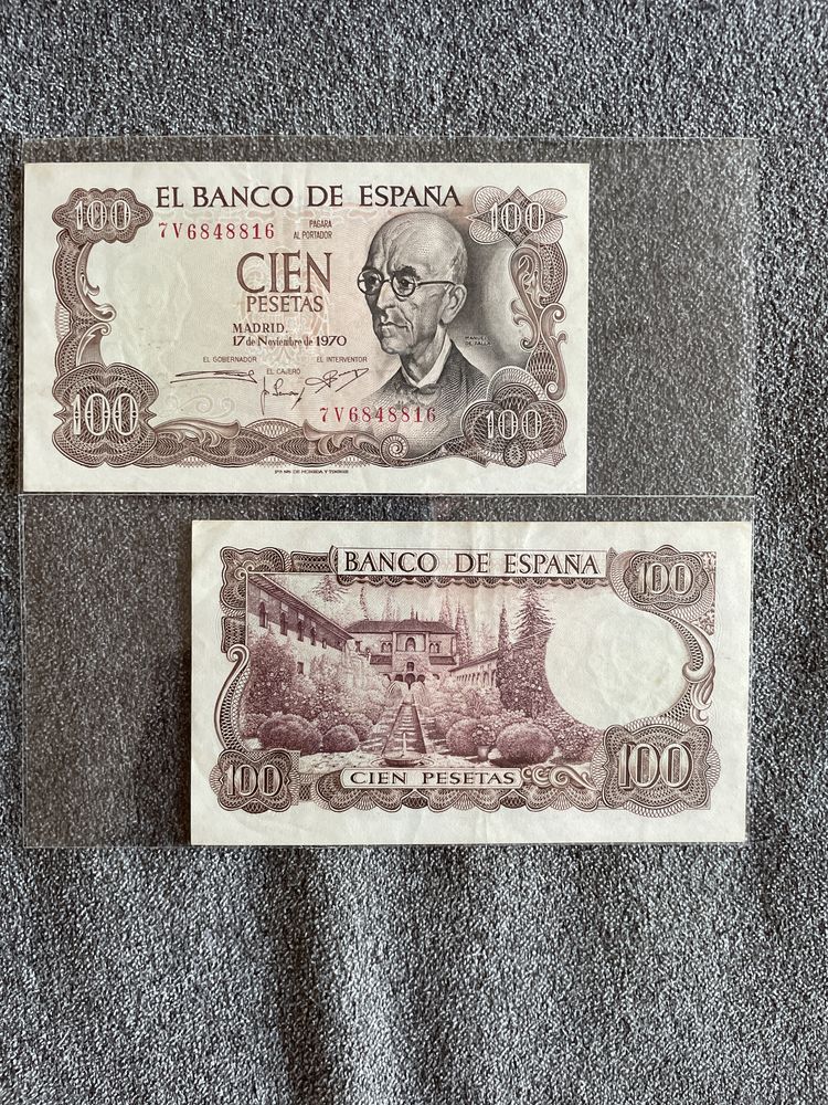 Notas 100 pesetas