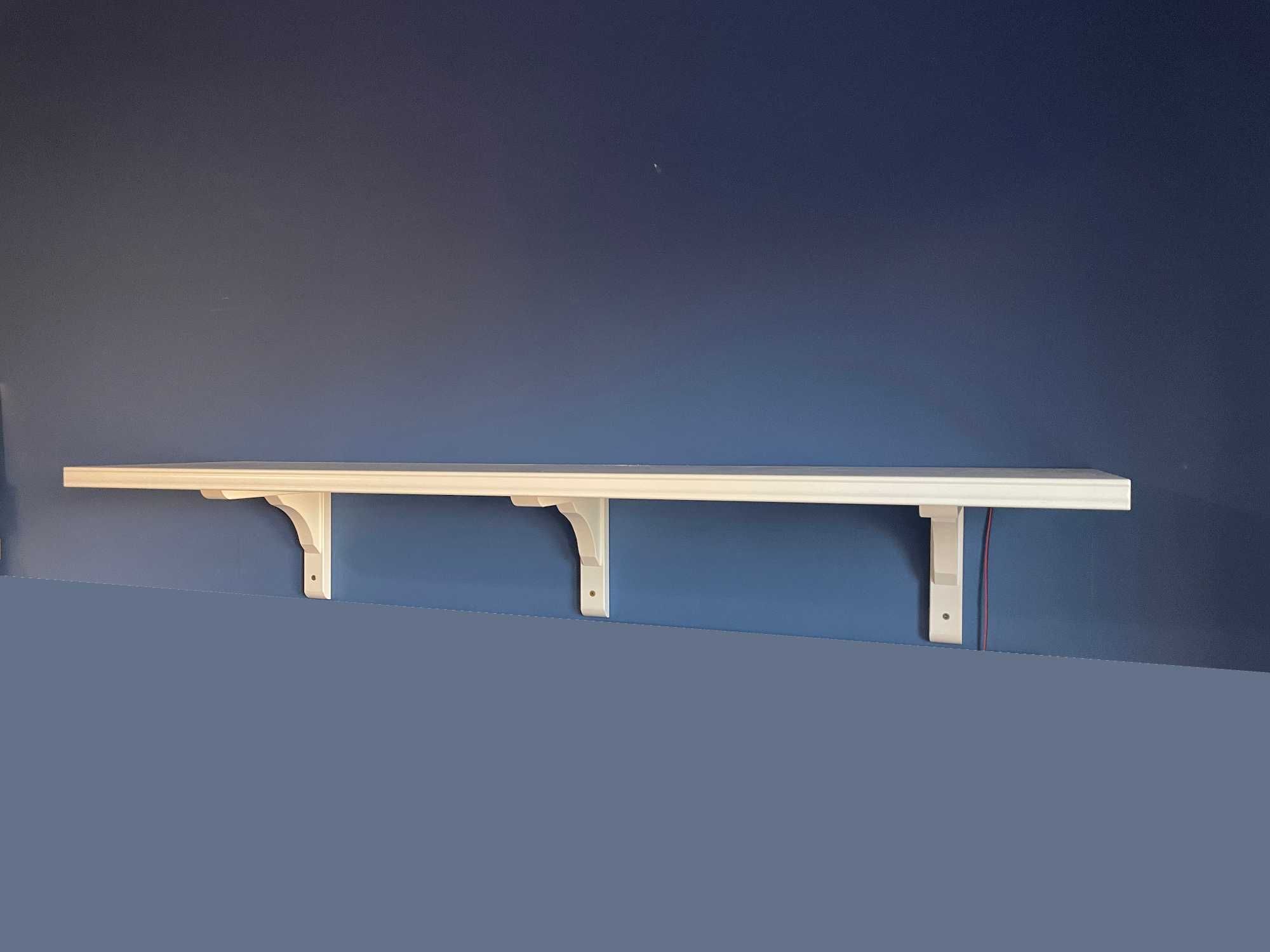 Półka, biała, 120x20 cm IKEA BERGSHULT