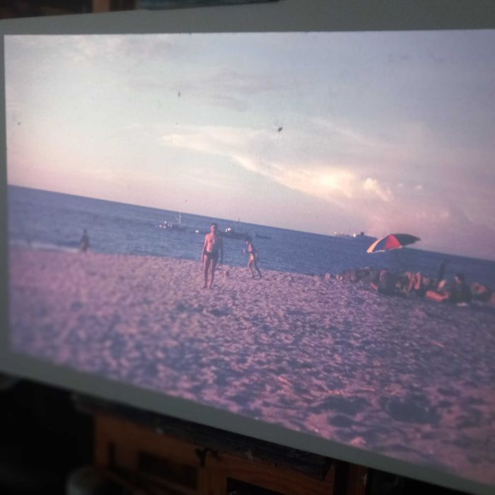 Conjunto oito slides coloridos