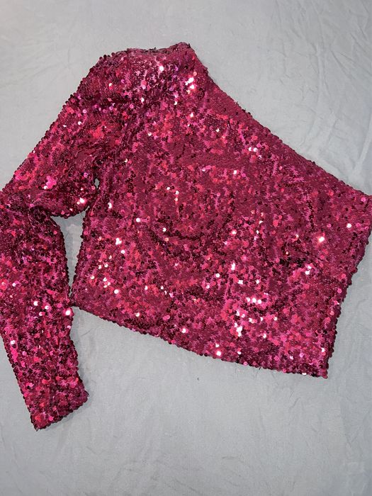 Блузка та штани в паєтку з новорічної колекції