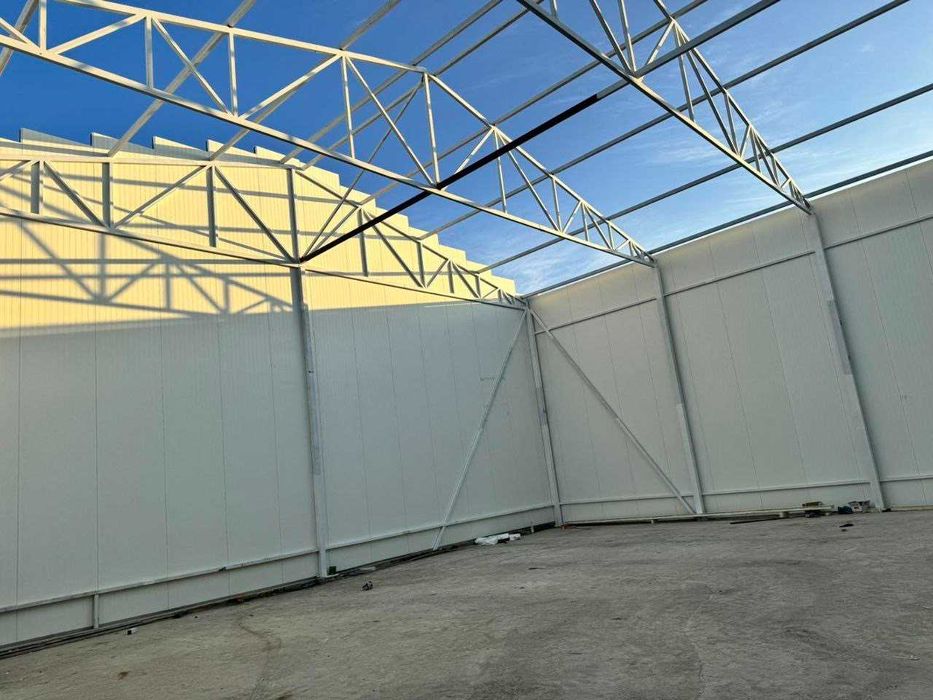 Безкаркасні та каркасні Ангари ПІД КЛЮЧ Склади, Цехи Сендвіч Панелі