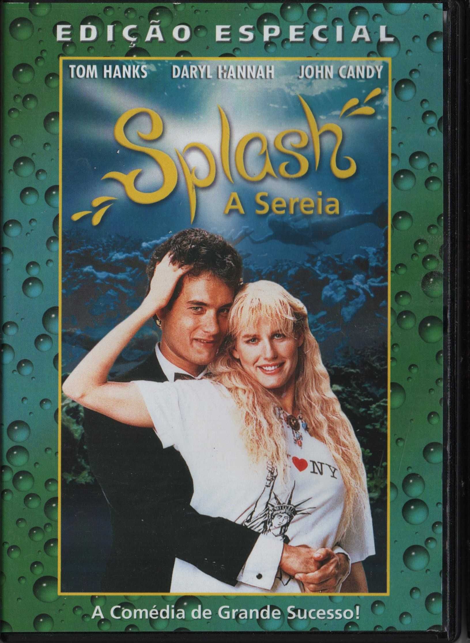 Dvd Splash, A Sereia -comédia-Tom Hanks/Daryl Hannah/John Candy-extras