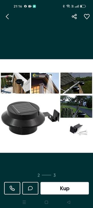 Lampa solarna nowa