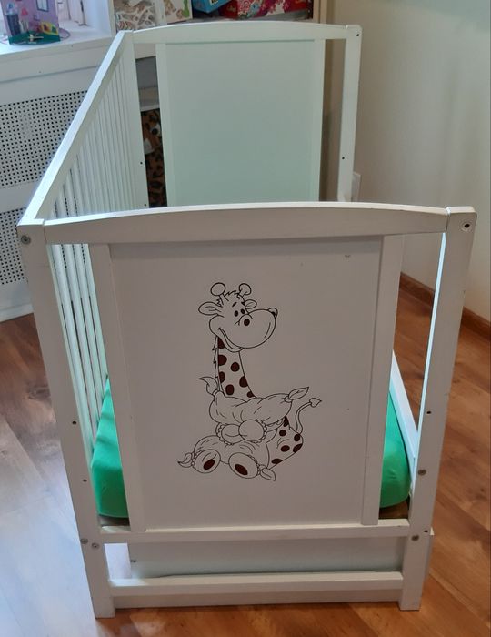 Łóżeczko dziecięce 120x60 DOWIOZĘ dostawka z szufladą
