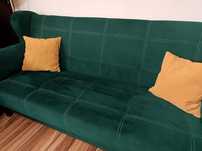 Wersalka, sofa butelkowa zieleń