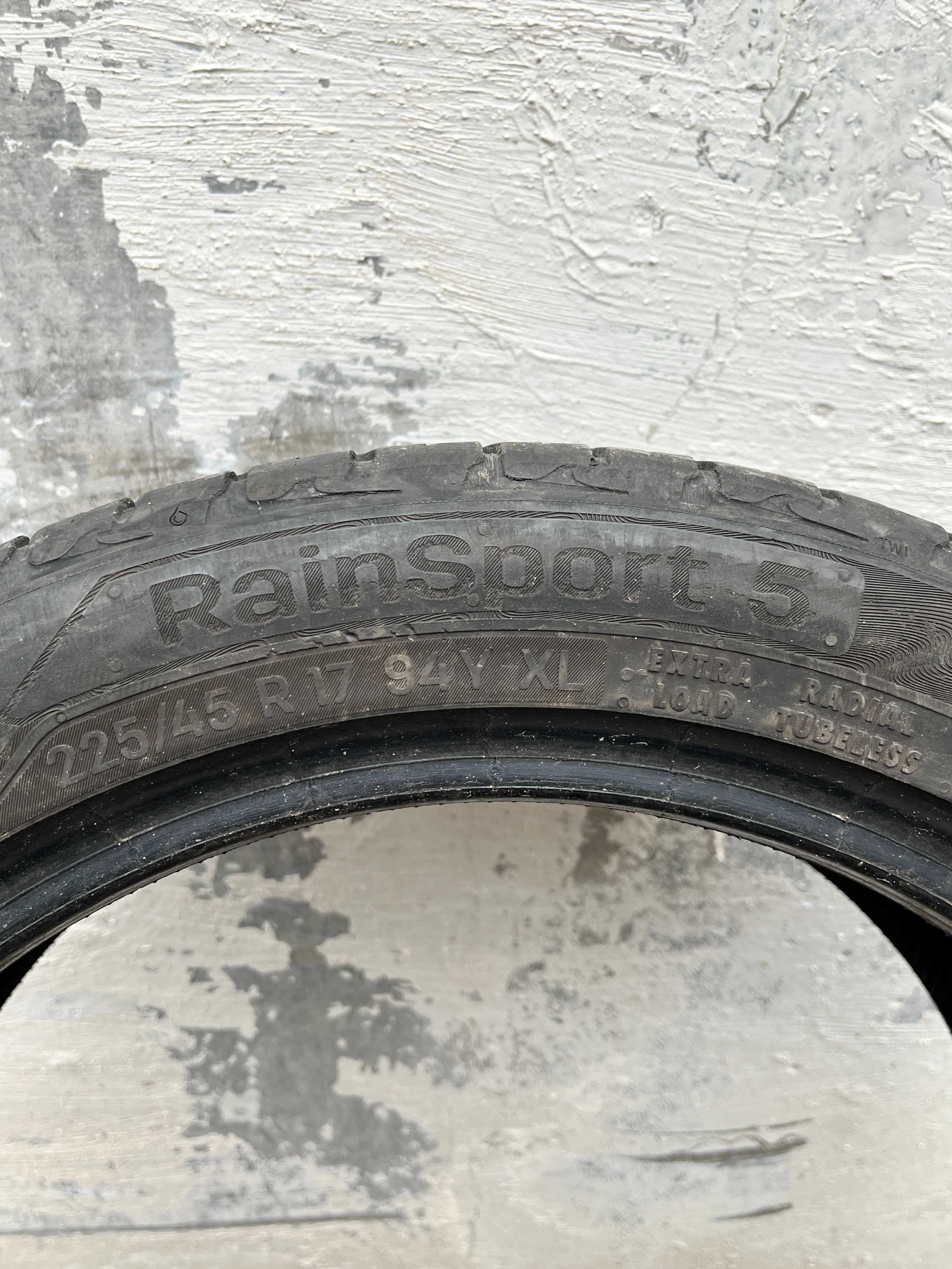 2шт Резина 225/45 R17 Uniroyal RainSport 5 Лето Пара