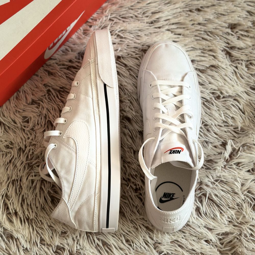 NIKE court legacy cnvs чоловічі кеди кросівки снікерси білі найк 45