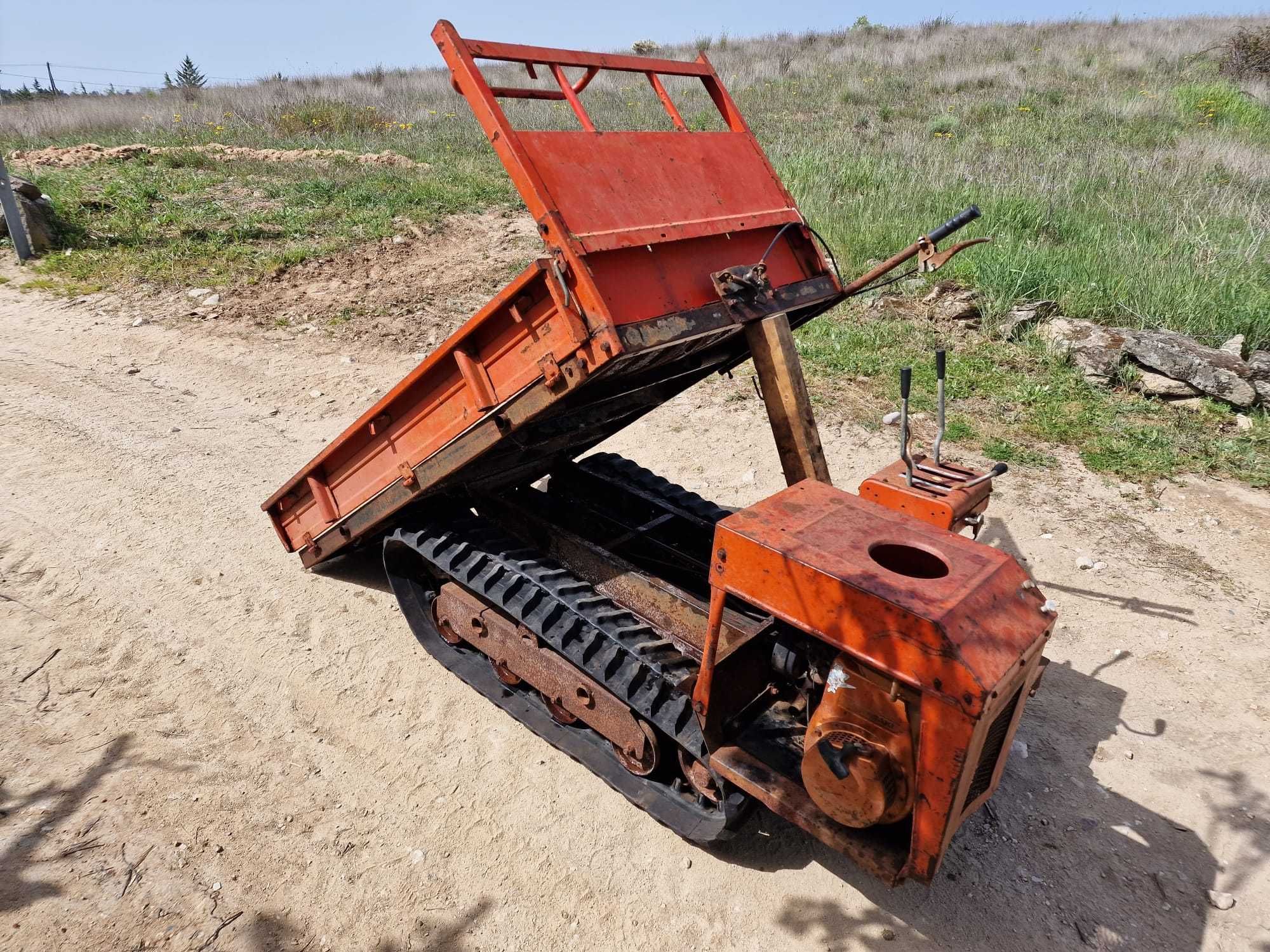 Mini dumper / Carro de mão de lagartas basculante a motor - GC-530