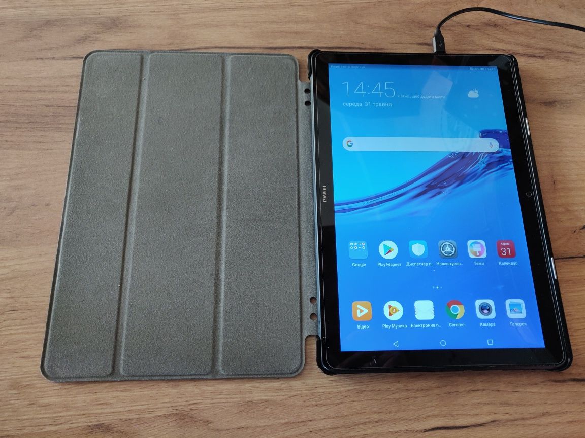 Планшет Huawei MediaPad T5 з чохлом і склом