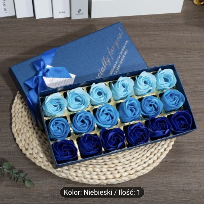 Mydła zapachowe w kształcie róży