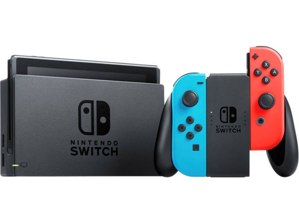 Nintendo Switch completa com base de carregamento e cabo (entrada US)