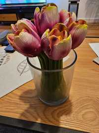 Świeca bukiet tulipanów z wkładem szklanym Home & You WYPRZEDAŻ!