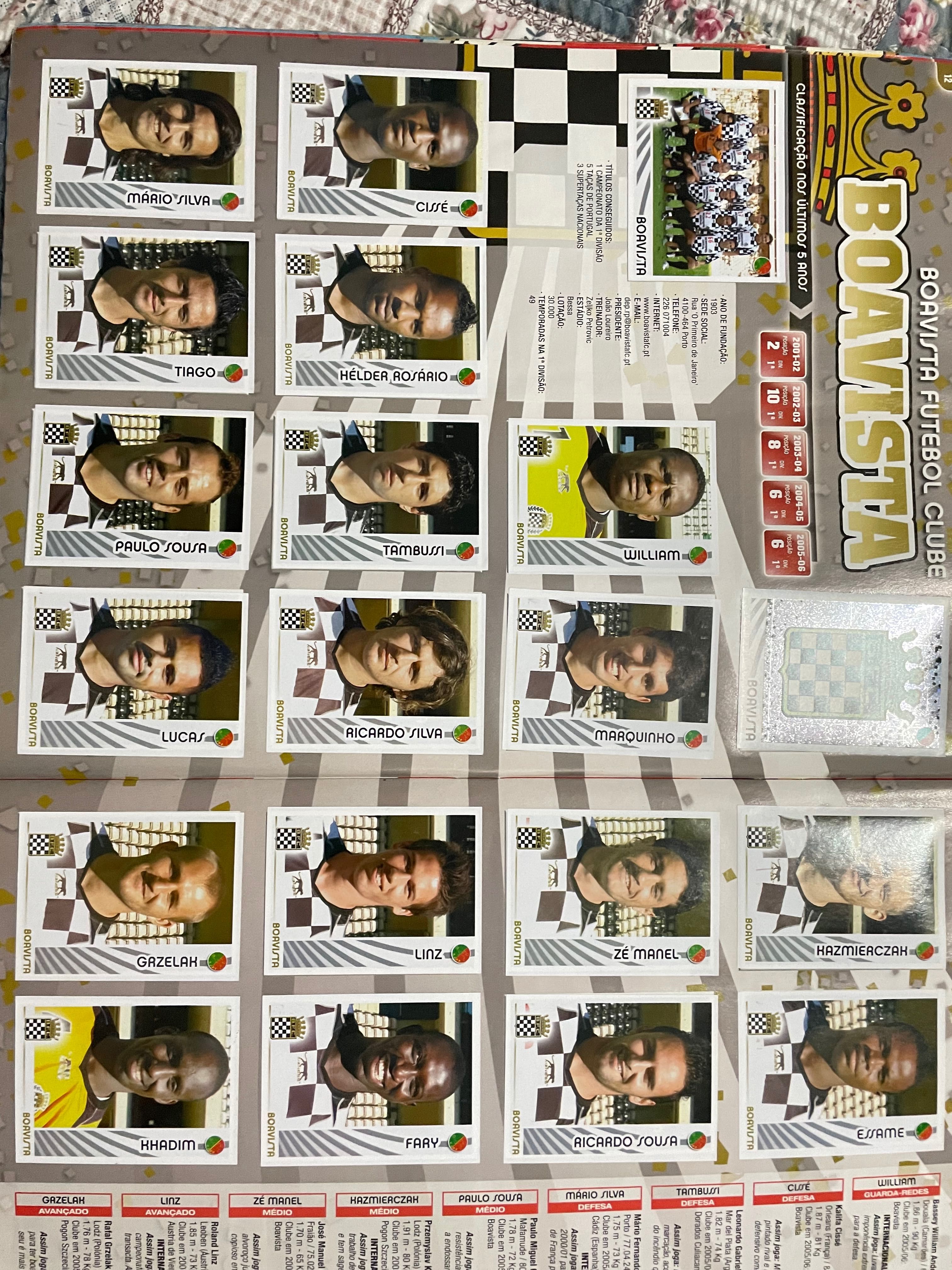 Caderneta Panini completa 2006/07