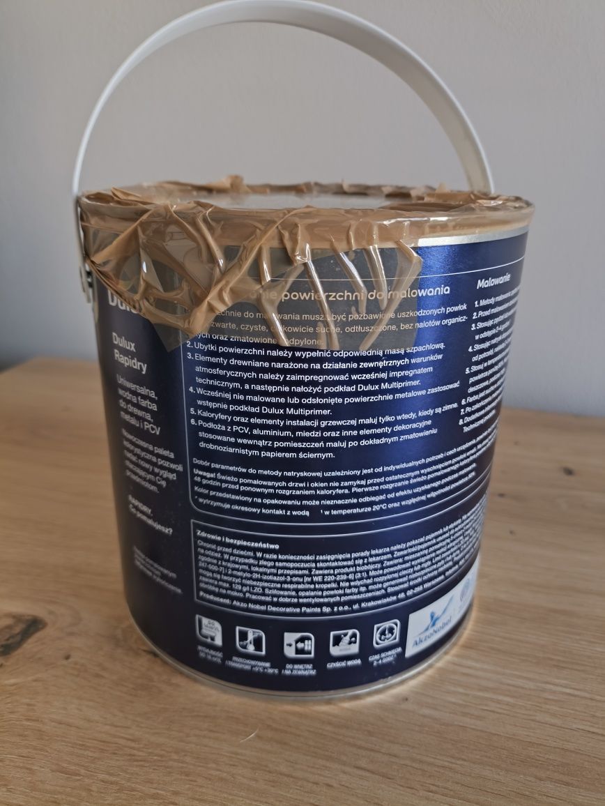 Dulux Rapidry do drewna, metalu i PCV kolor biały