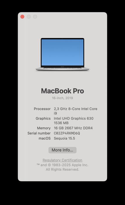 Apple MacBook Pro 16" (2019) | Intel Core i9 | 1TB SSD | 16GB RAM