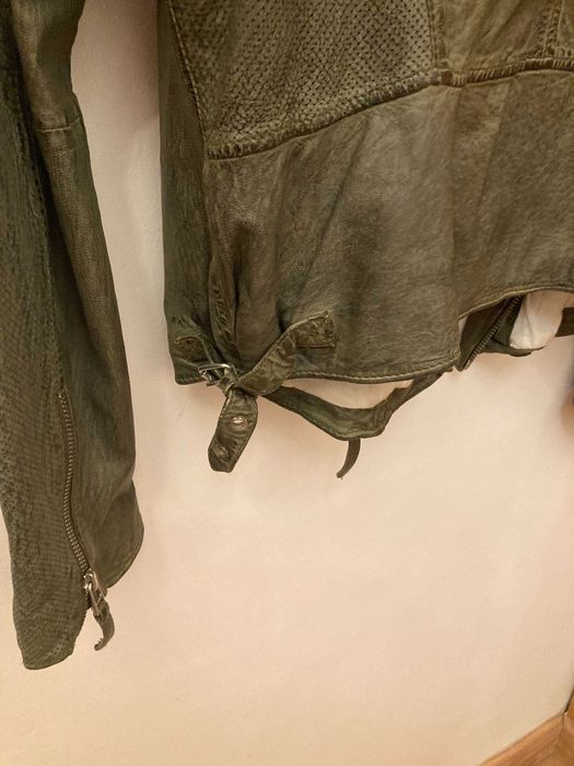 Blusão Pele Biker Style Ideal para a sua Mota Unissexo Veste M