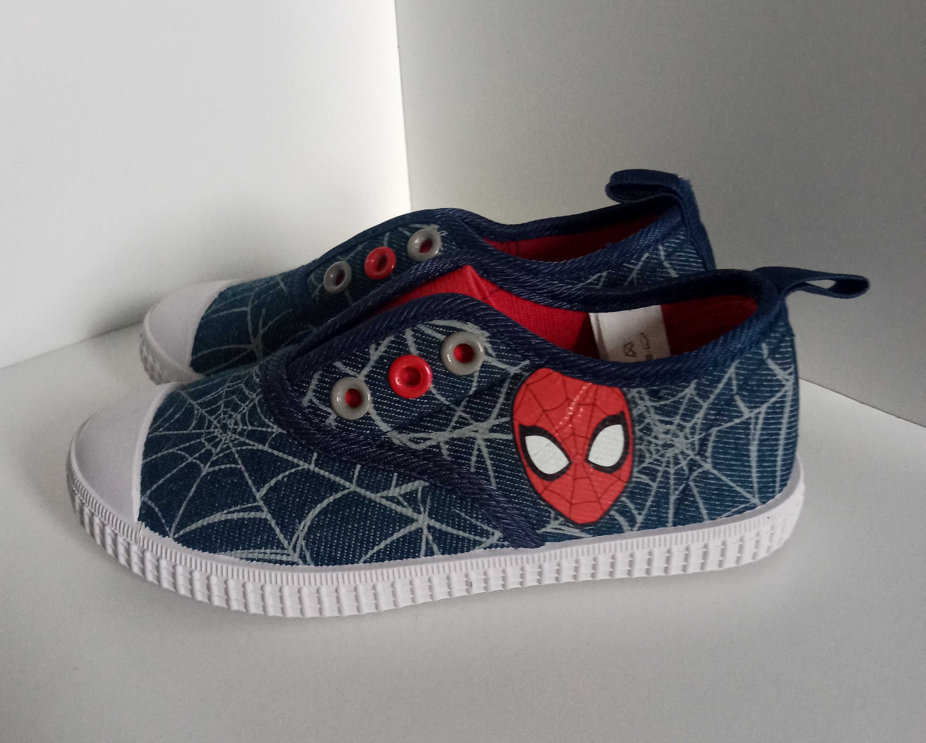 Marvel Spider Man granatowe trampki tenisówki papcie 8 24 - 25 16 cm