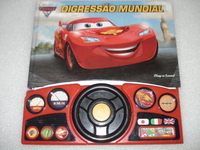 Livro Disney Pixar Cars: Digressão Mundial (Play-a-Sound) 2011
