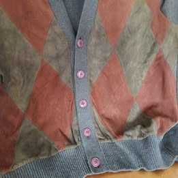 Casaco de malha e pele genuina para homem nº 58 *