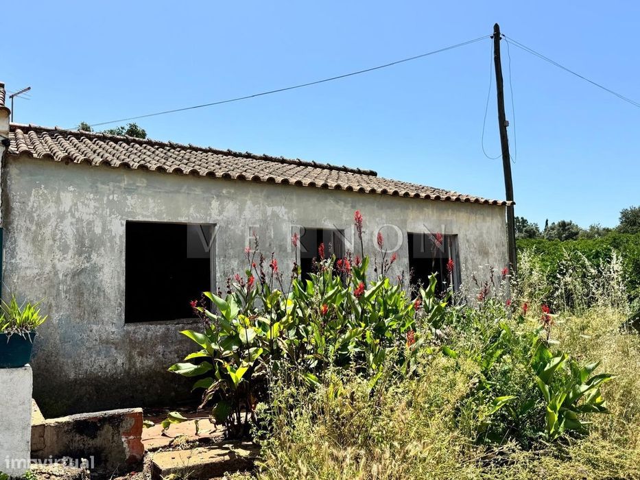 Algarve, para venda, terreno com ruina, em zona calma no Sobral em Por