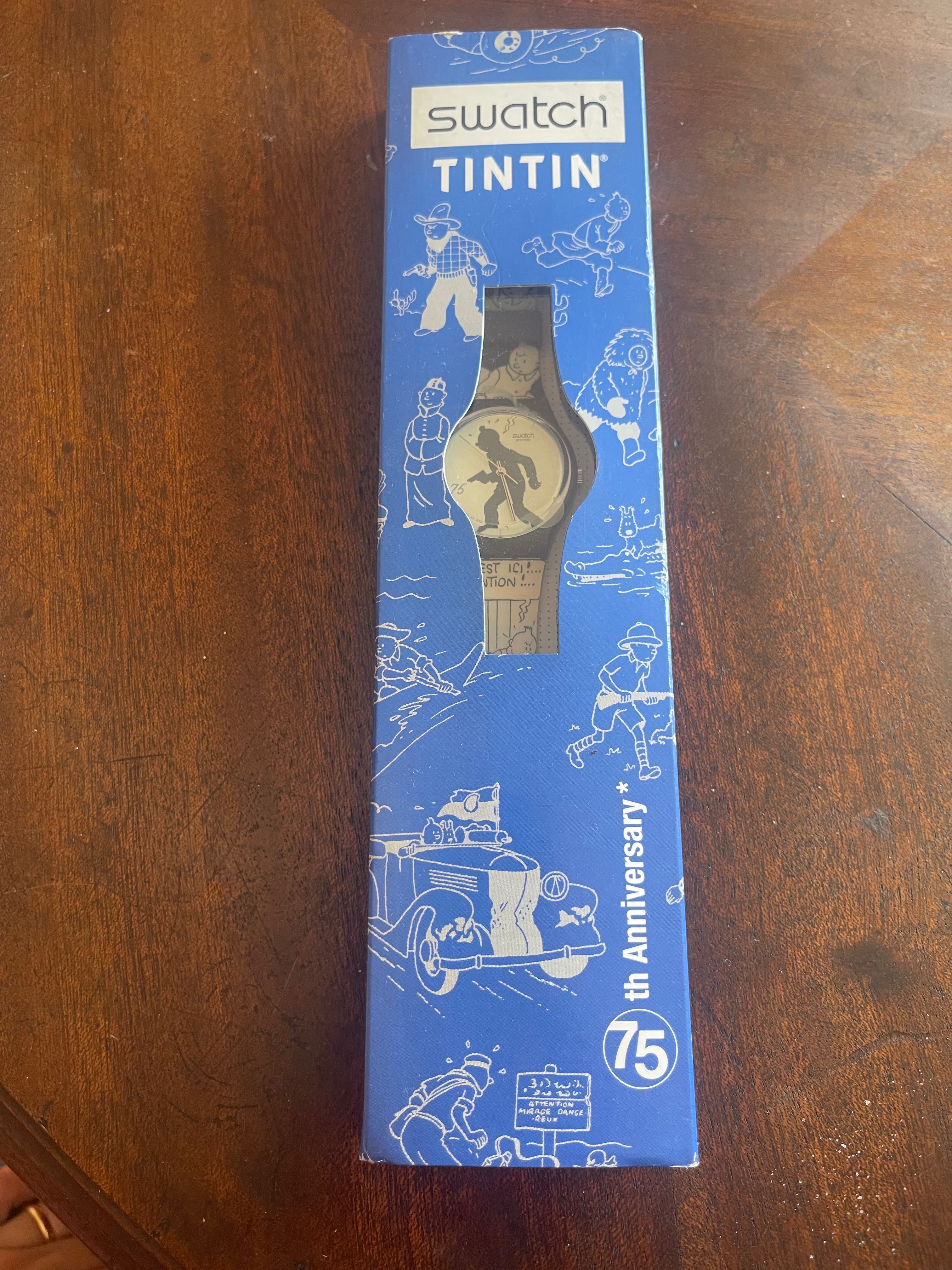 Relógio Swatch Edição Limitada - 75 Aniversário Tintin
