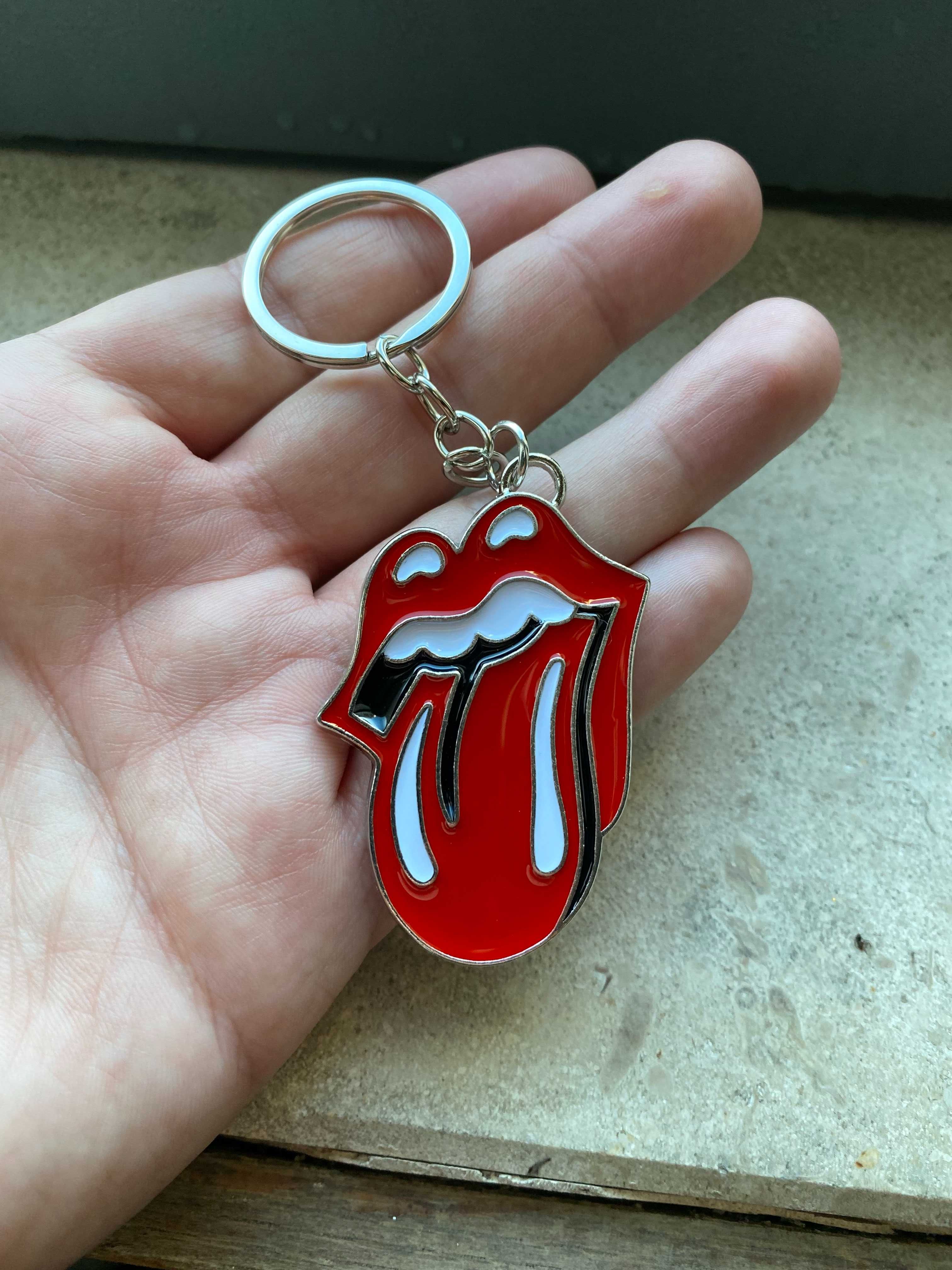 Porta-Chaves Estilo Logo "Rolling Stones" - Novo, Selado