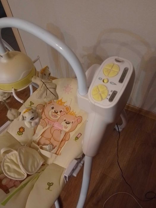 Шезлонг качеля детская Mioobaby