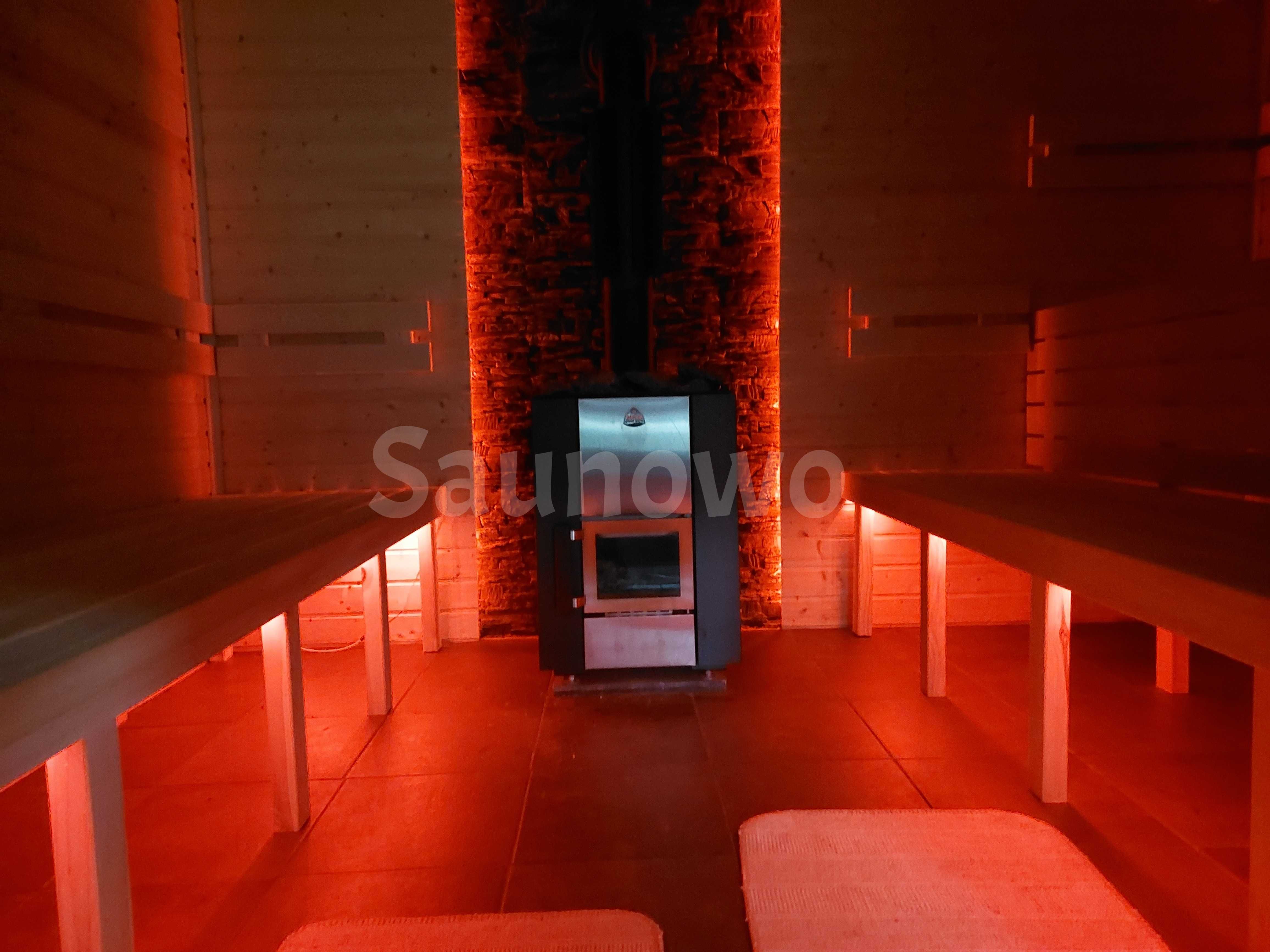 Oświetlenie do  sauny LED RGB multikolor 5m bluetooth zestaw do sauna