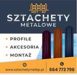 Sztachety sztachetki  metalowe panele poziome PRODUCENT