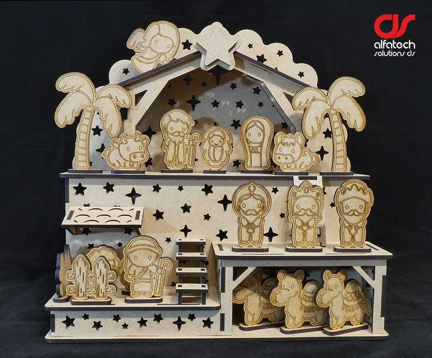 Bolas de Natal corte a laser