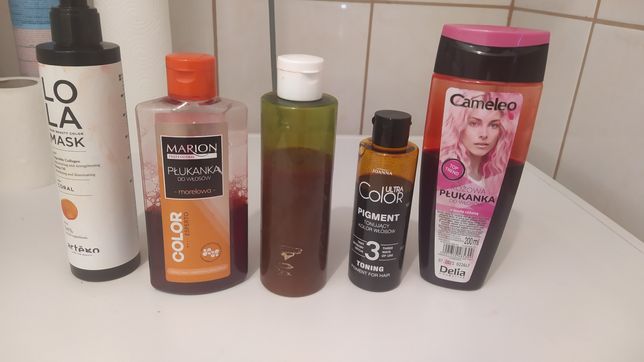 Zestaw do włosów rudych odżywka szampon toner płukanka