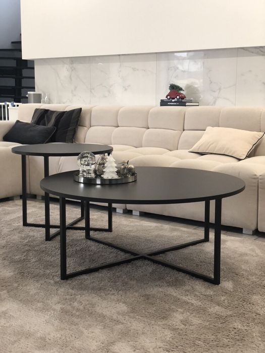 Komplet nowoczesnych stolików kawowych