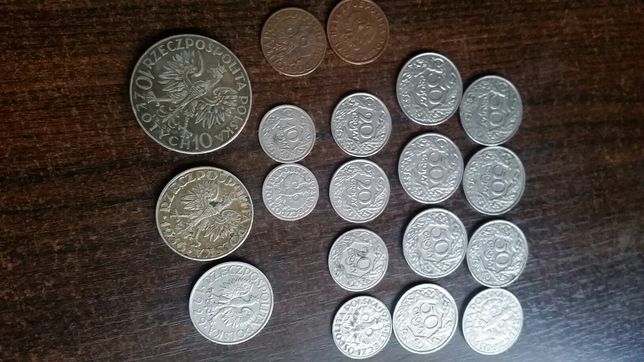 Monety złotowki kopiejki dinary Czechoslowacja Niemcy itp