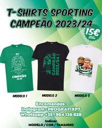 T-shirts SPORTING Campeão 2023/24