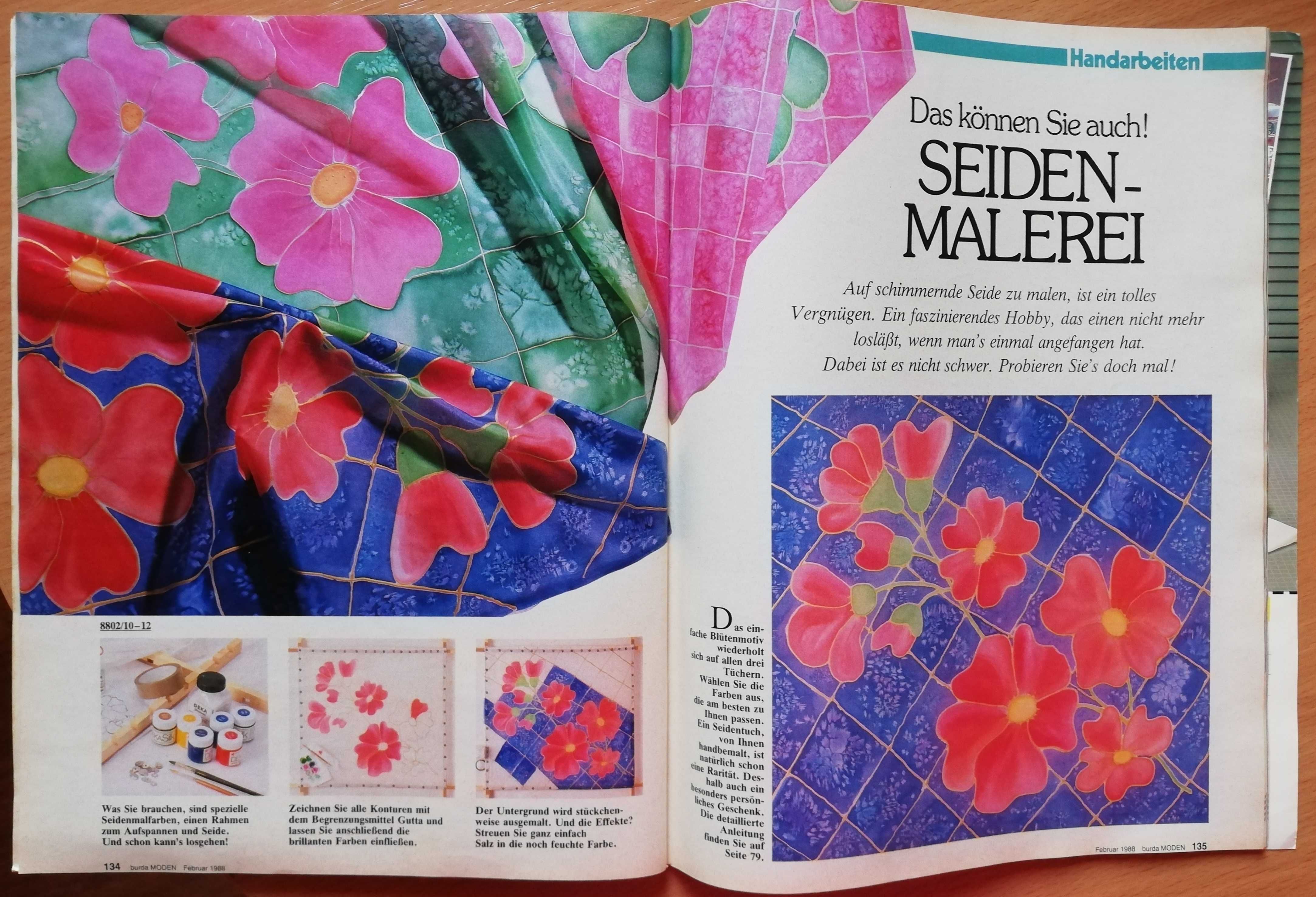 Burda vintage luty 1988 szycie wykroje moda wiosenna ok. 100 wykrojów