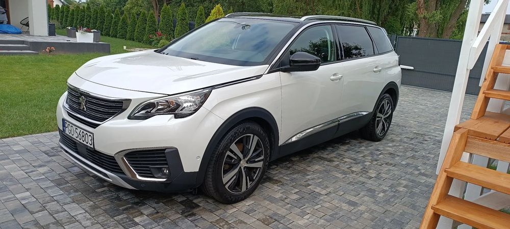 Peugeot 5008 1.6D Automat Pamięci foteli Panorama kamery Android Ambiente
