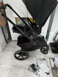 Nowy !!cybex e-priam 2w1 black simply flowers REZERWACJA