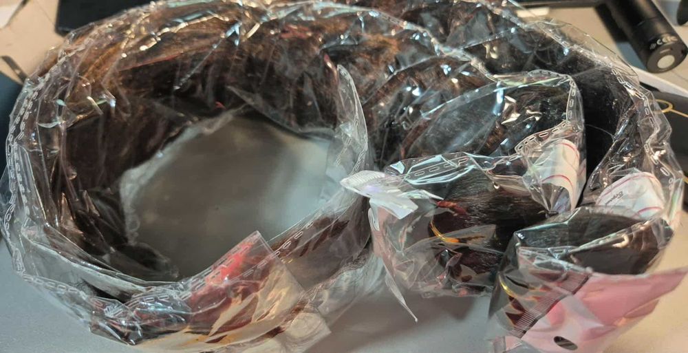 Sztuczne doczepy kolor brąz czekolada do 65 cm 2 paczki