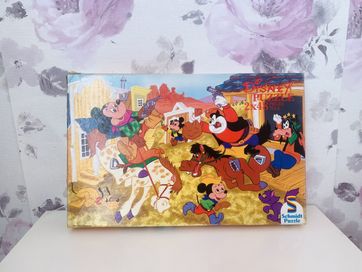 Puzzle Myszka Mickey Walt Disney 2x48, vintage