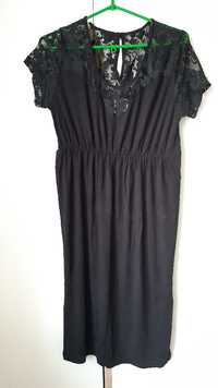 Czarna sukienka ciążowa L