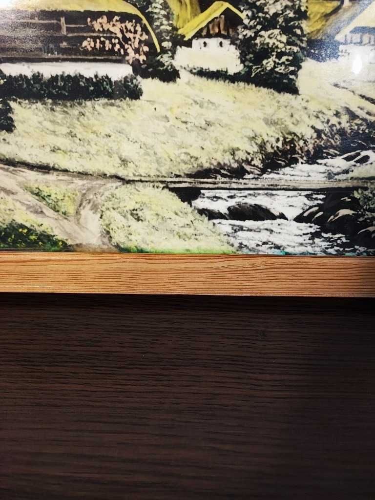 Obrazek pejzaż góry drewniana rama