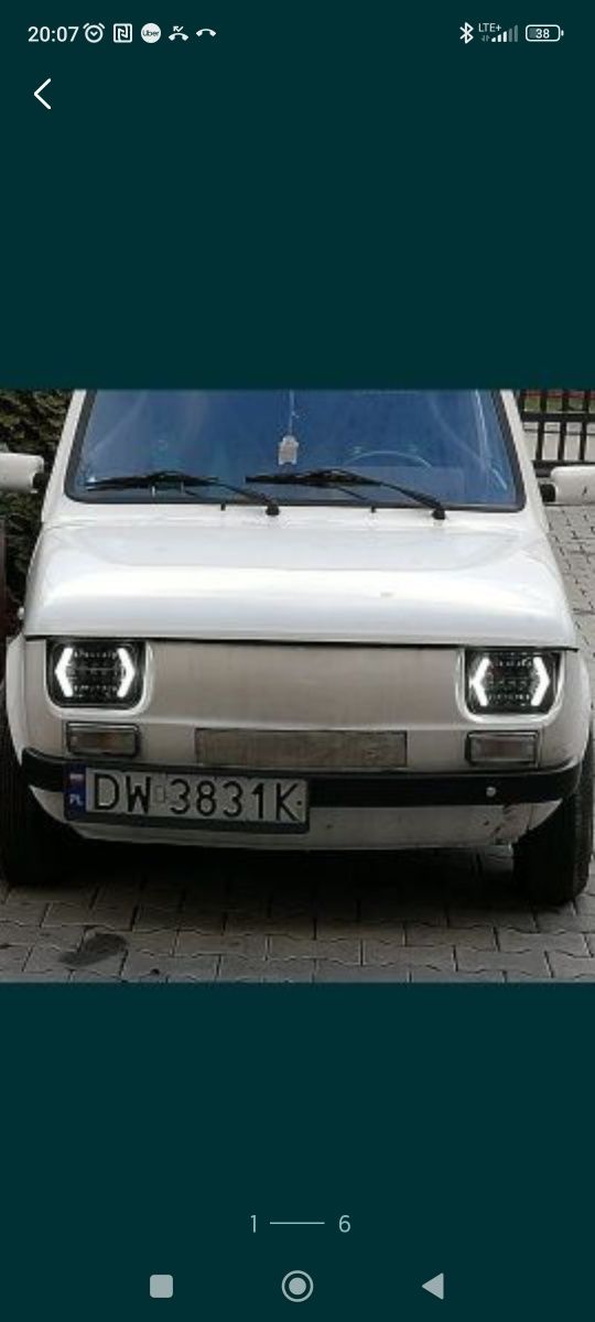 Fiat 126p lampy technologia LED nowe