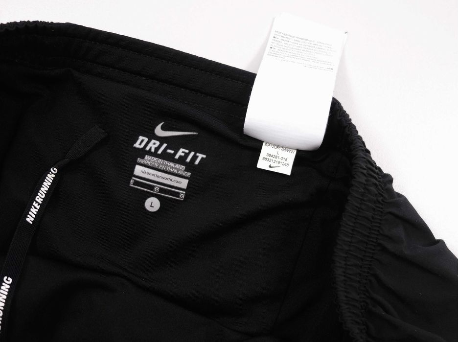 NIKE Running Athletic Dri-Fit Męskie Spodenki Szorty Czarne Rozmiar  L
