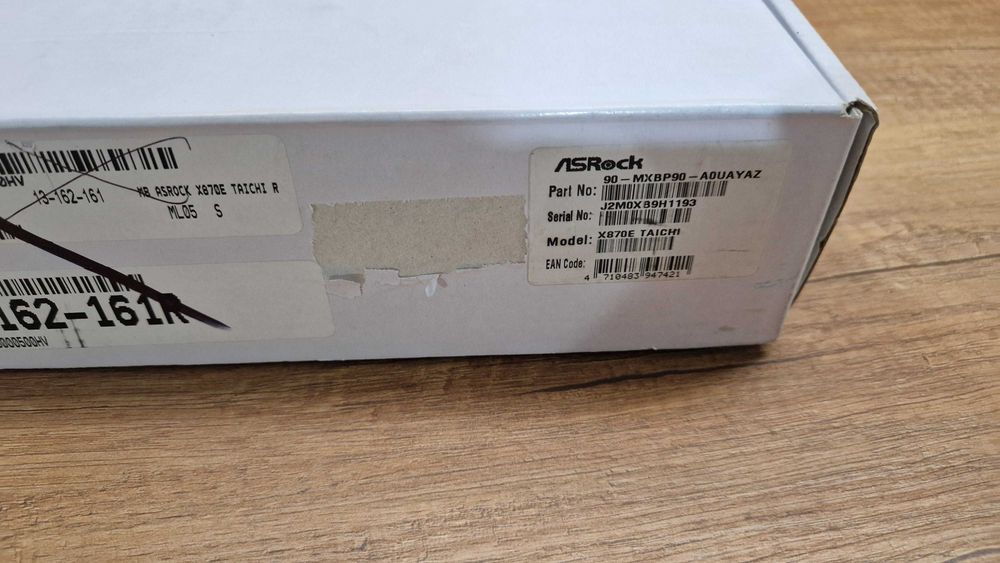 Płyta główna ASRock X870E TAICHI WIFI gwarancja nr. J1605