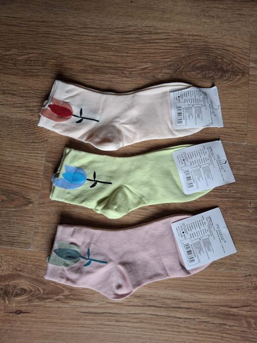 Nowe skarpetki damskie 38/42 3 pary